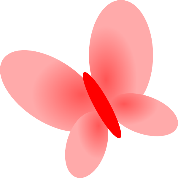 free red butterfly clip art - photo #19