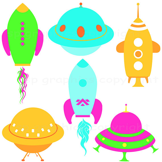 1,495 views Spaceship clipart for cards scrapbooking invites by SPGraphics