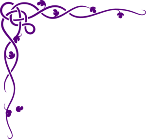 Celtic Vine- Purple clip art - vector clip art online, royalty ...
