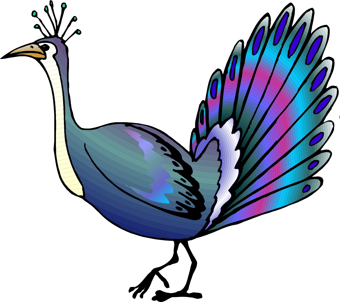 clipart images of peacock - photo #35