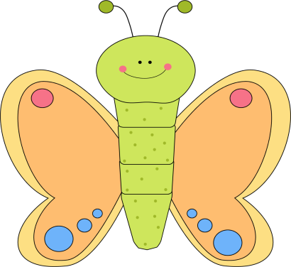 Cartoon Butterfly Clip Art - Cartoon Butterfly Image