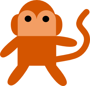 Cheeky Monkey clip art - vector clip art online, royalty free ...