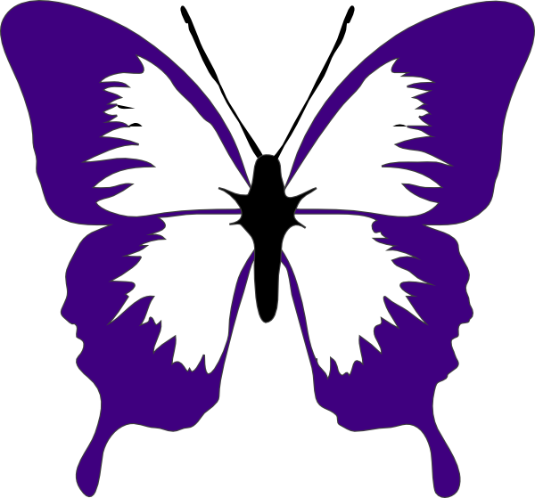 1,257 views Purple Butterfly clip art - vector clip art online, royalty free ...