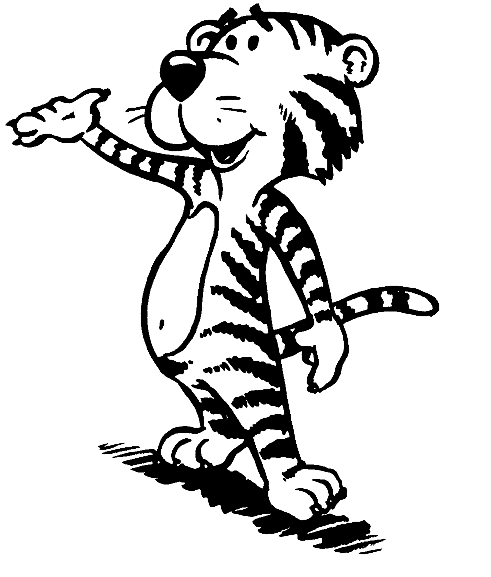 tiger clipart outline - photo #16
