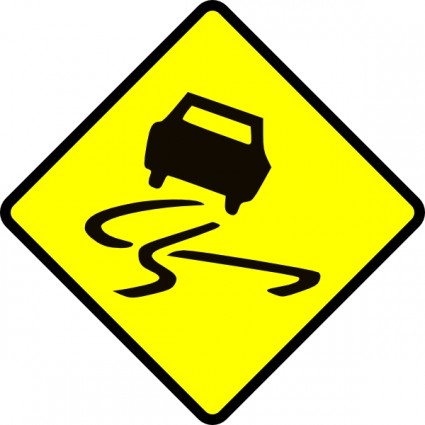Slippery Road clip art Vector clip art - Free vector for free download