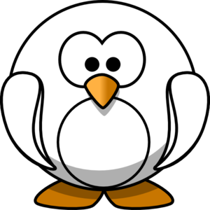 Penguin Outline clip art - vector clip art online, royalty free ...