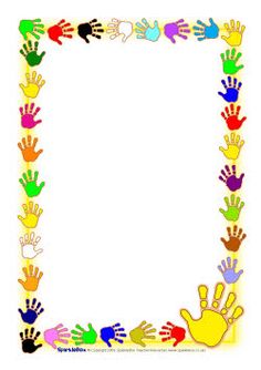 Handprint Border Clip Art Free - ClipArt Best