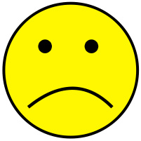 Frowny face clipart