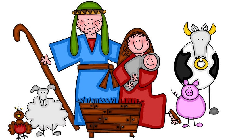 Nativity Scene Clip Art - Tumundografico