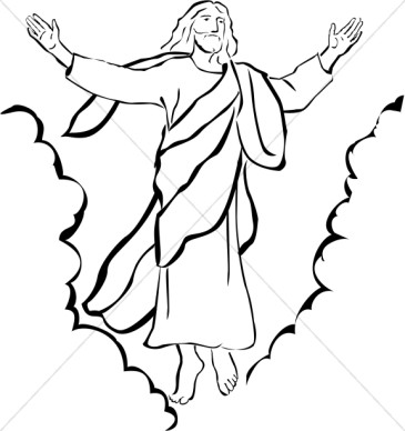 Ascension of Our Lord Christian Clipart | Ascension Day Clipart