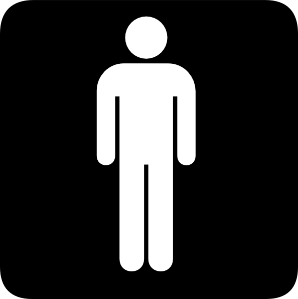 Male Toilet Sign Clip Art - vector clip art online ...