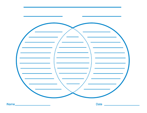 Blank Venn Diagrams with Lines for