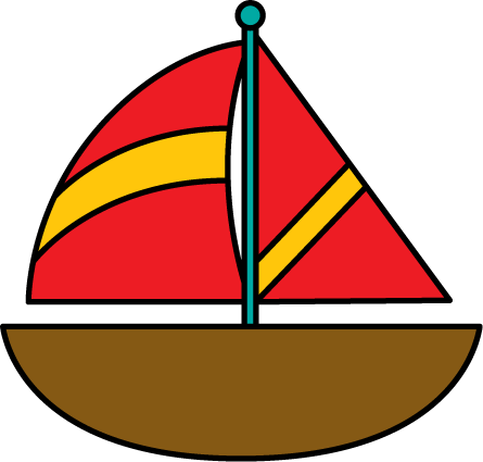 Sailboat clipart image cartoon sailboat sailing the high seas 2 ...