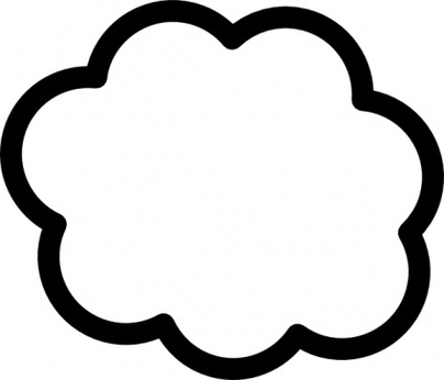 Visio Cloud Shape Clipart - Free to use Clip Art Resource