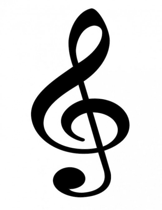 Free Clip Art Music Symbols - Treble Clef