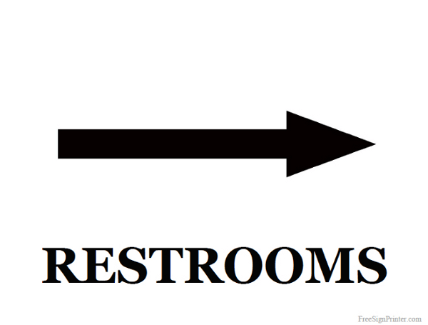 Printable Restroom Signs - Print Bathroom Signs