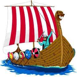 Viking ship clip art
