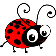 Cute Cartoon Ladybug Clipart