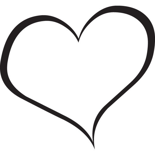 Clip Art Heart Black And White - Free Clipart Images