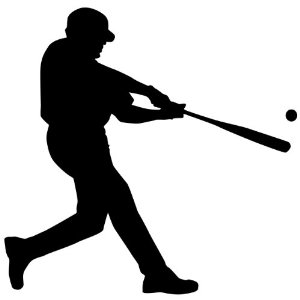 Amazon.com - Baseball Wall Decal Sticker 21 - Sports Silhouette ...