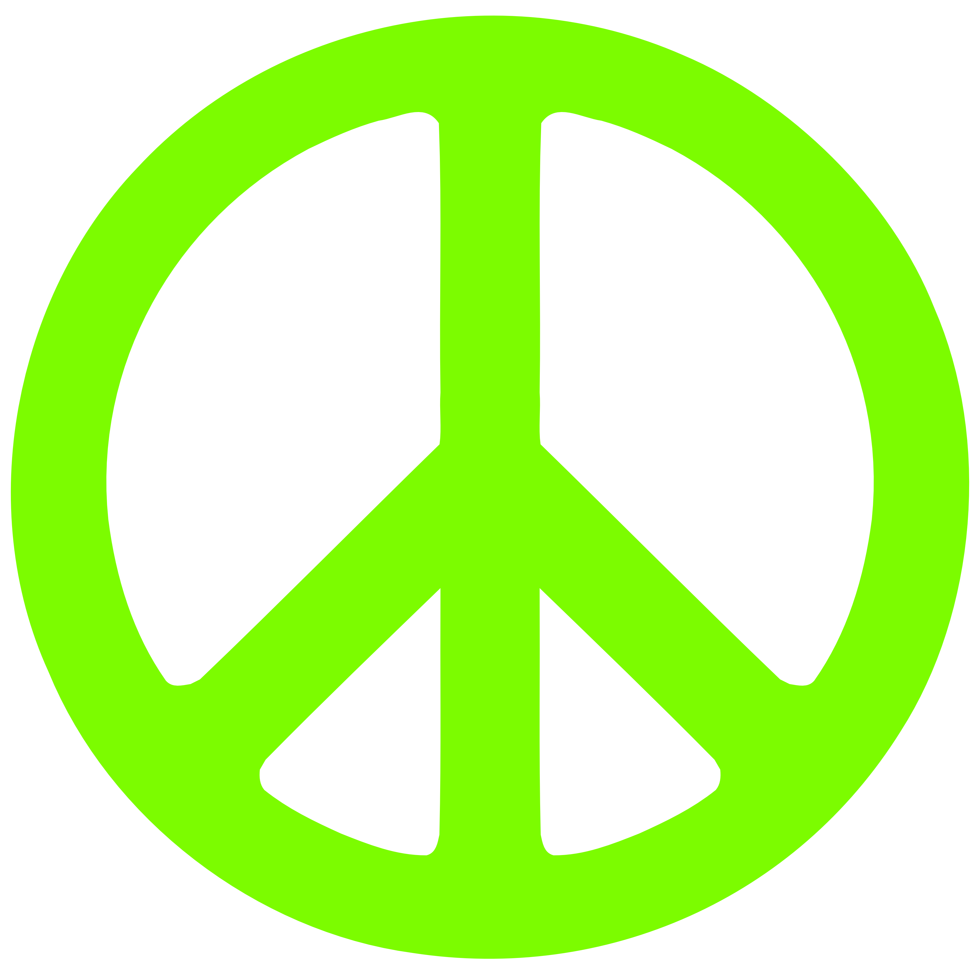 Lawn Green Peace Symbol 1 scallywag peacesymbol.org Peace Symbol ...