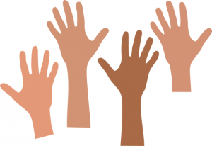 Hands reaching up clipart