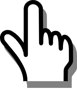 Pointing Hand Sign - ClipArt Best
