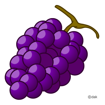Violet grapes clipart