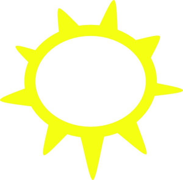 Sunny Weather Symbols Clip Art - vector clip art ...