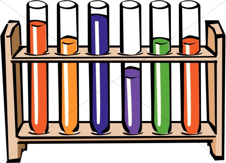 Science test tube clipart