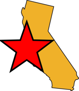 California Map Yellow Clip Art - vector clip art ...