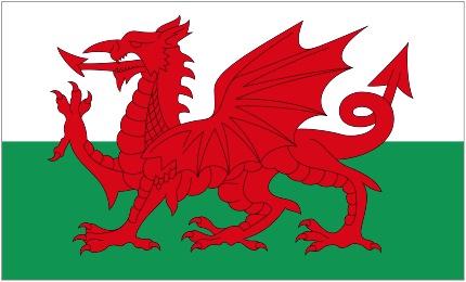 Welsh Flags (Wales) from The World Flag Database