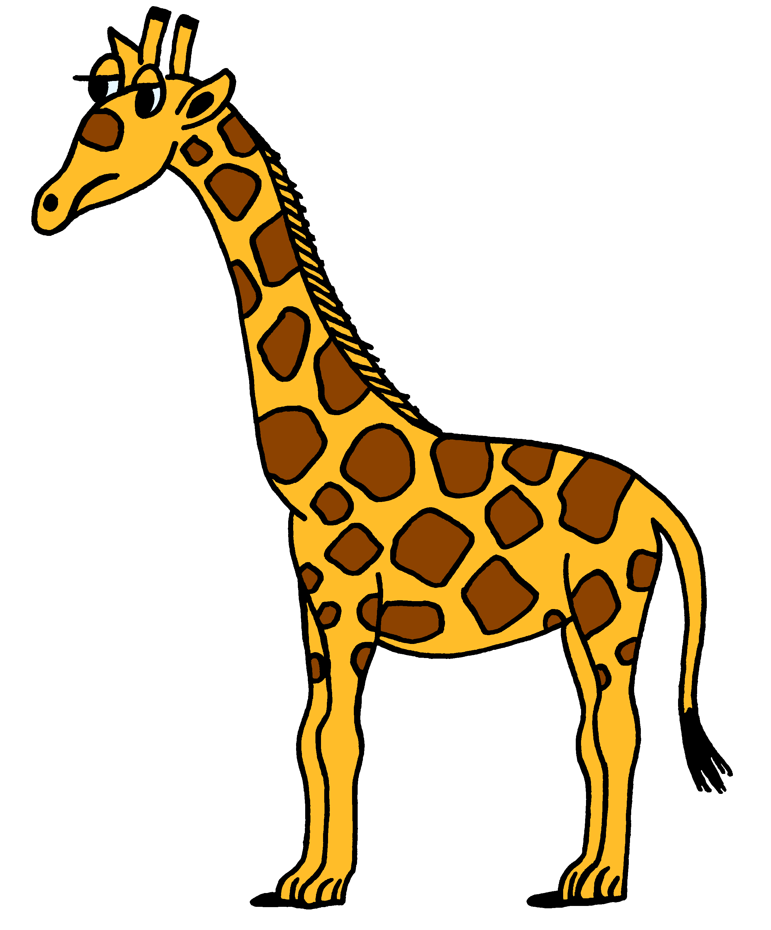 Giraffe clipart cartoon