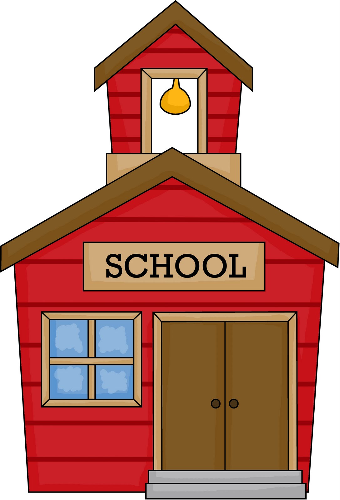 Welcome back to school schoolhouse clipart