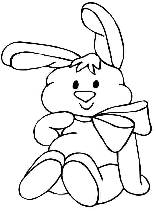 Bunny Rabbit Cartoon - AZ Coloring Pages