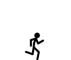 Running Stickman Gif Clipart - Free to use Clip Art Resource