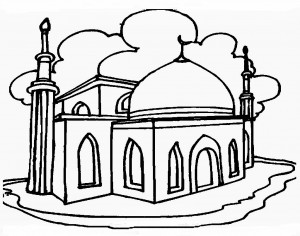 Gambar Mewarnai Masjid - ClipArt Best