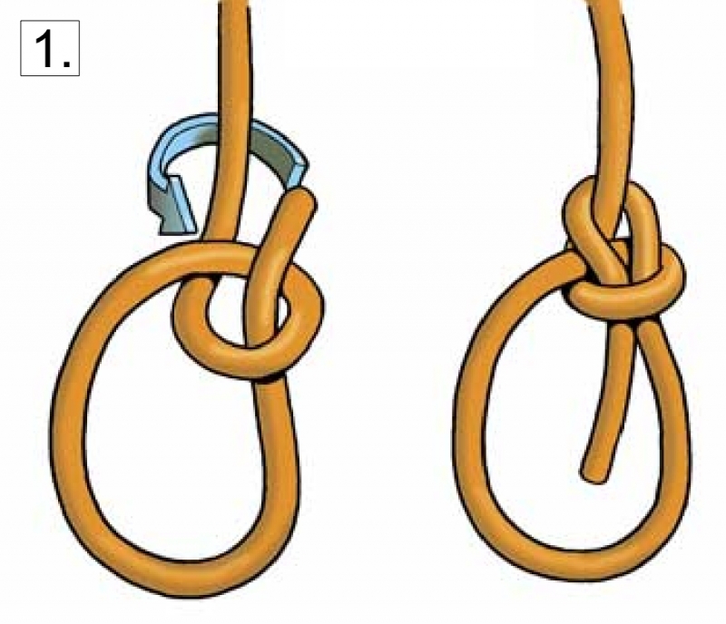 Bowline knot diagram 