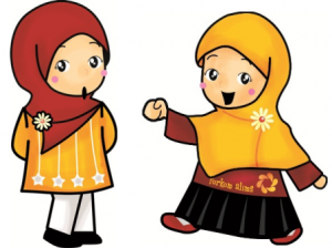 Gambar Kartun Anak Lucu | Muslim dan Muslimah | GambarGambar.co