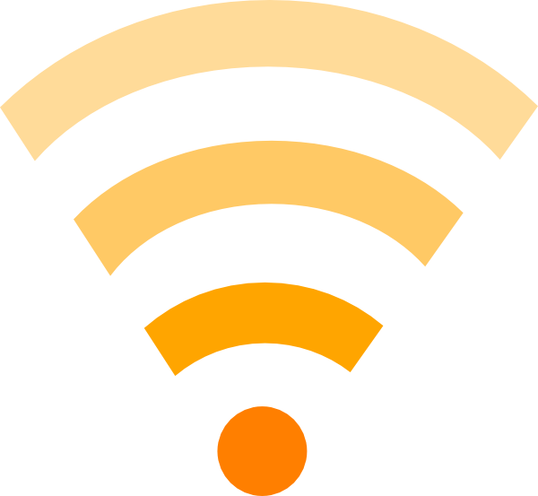 Wifi Symbol In Orange - ClipArt Best