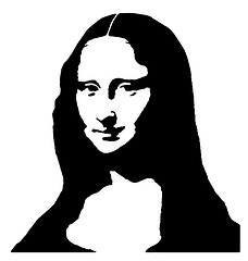 Mona Lisa Black And White - ClipArt Best