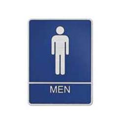 Men's Restroom Sign - Blue - $10.00 : Distinctive Engraving:, Name ...