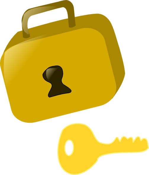 Lock And Key clip art Free Vector