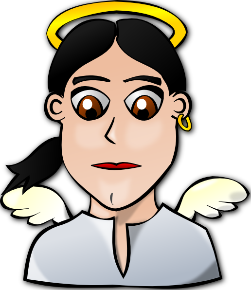 Angel Face Cartoon Clip Art - vector clip art online ...