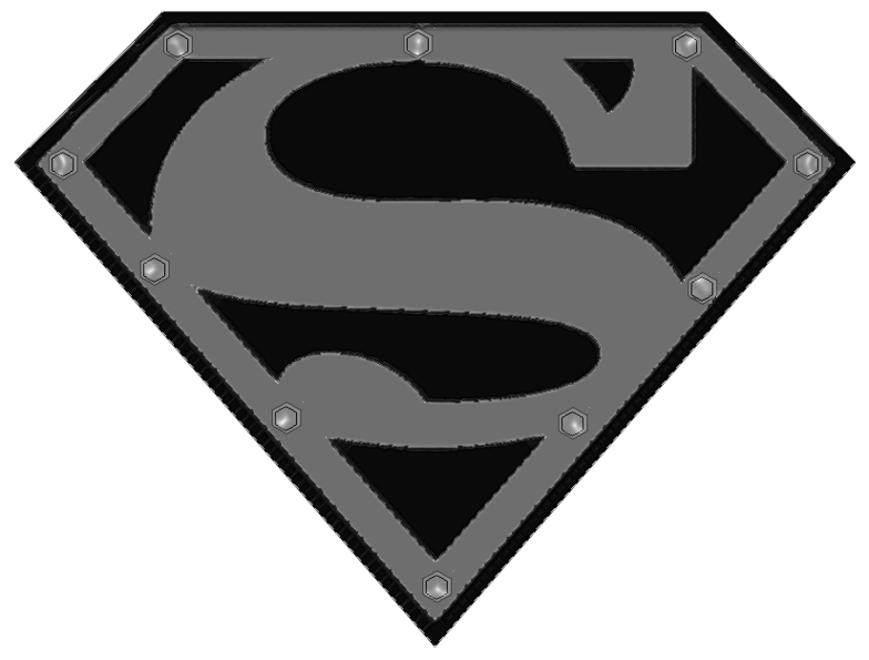 Superman Logo Black And White Clipart - Free to use Clip Art Resource
