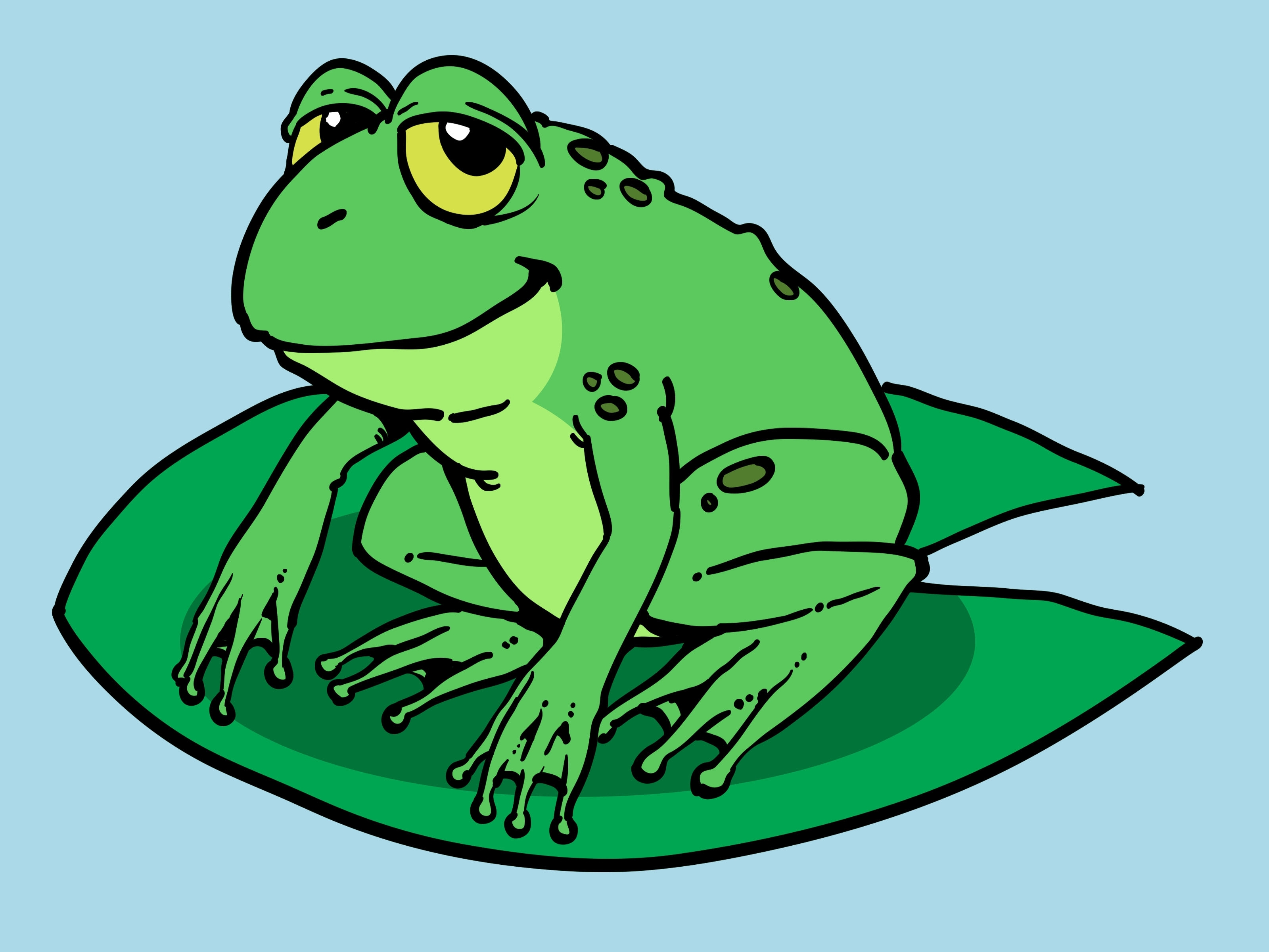 Cartoon Drawings Of Frogs - Drawing And Sketches