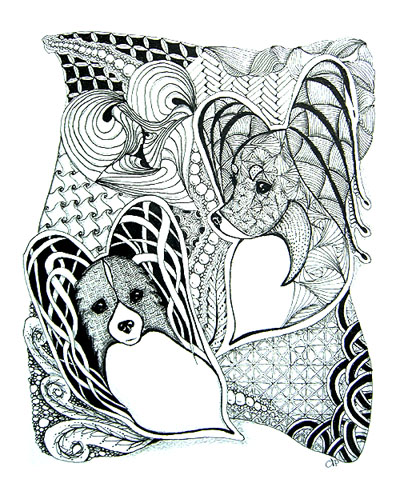 937 views Studio L'image Dog Art, Sculpture and Figurines by Nancy Miller Pinke