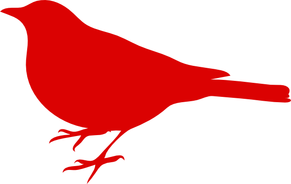 Red Bird Profile Clip Art - vector clip art online ...