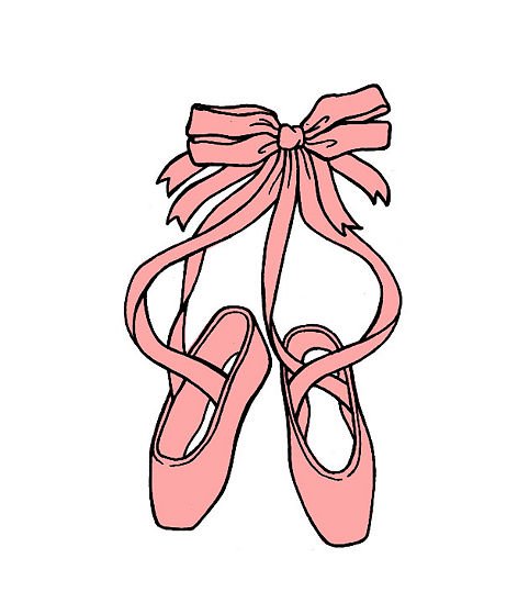 Pointe shoes hanging clipart