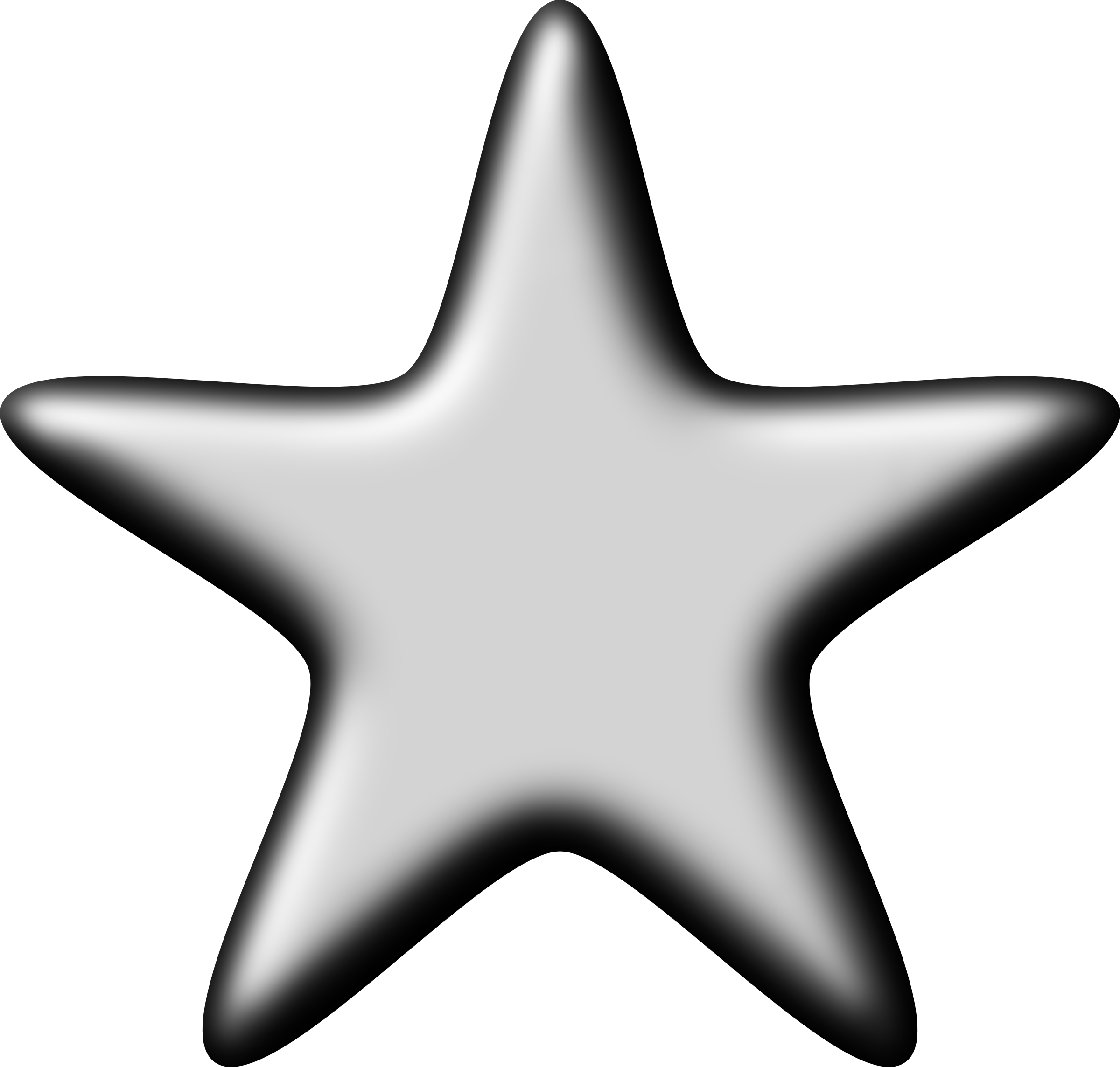 Clipart - 3D Silver Star
